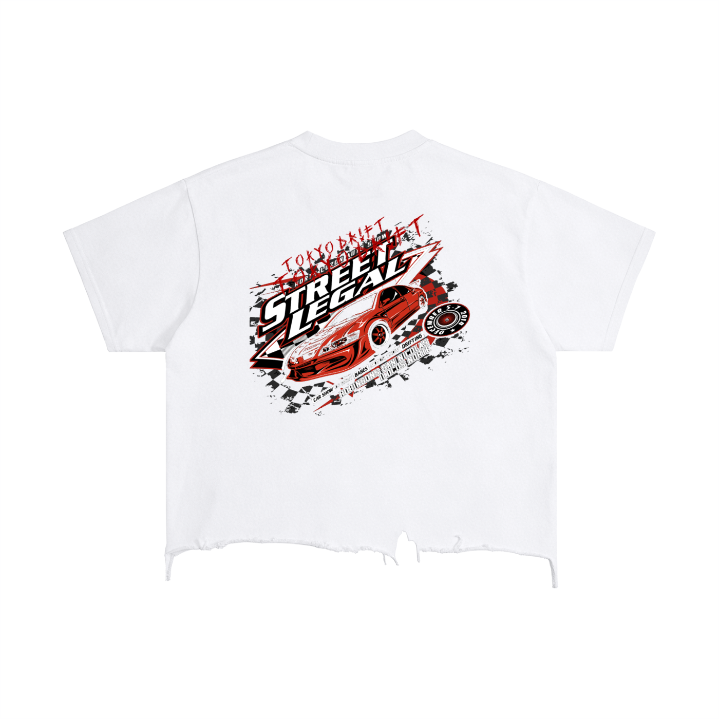 Vintage Wash Boxy Distressed Hem T-Shirt