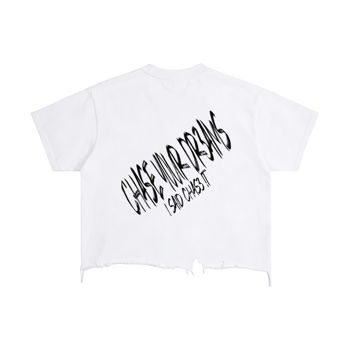 Vintage Wash Boxy Distressed Hem T-Shirt