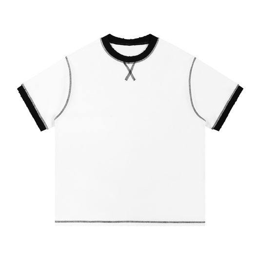Contrast-Stitched Cotton T-Shirt