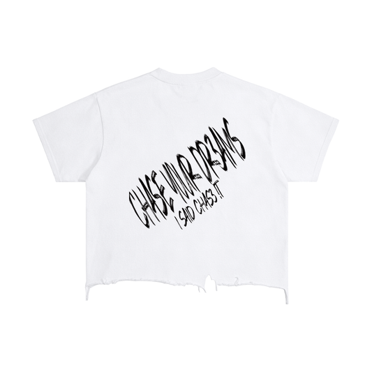 Vintage Wash Boxy Distressed Hem T-Shirt