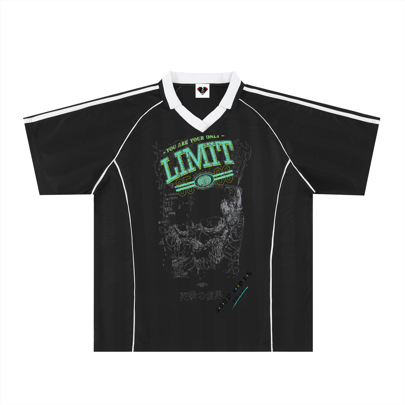 Shadow Stripe Collared Soccer Jersey