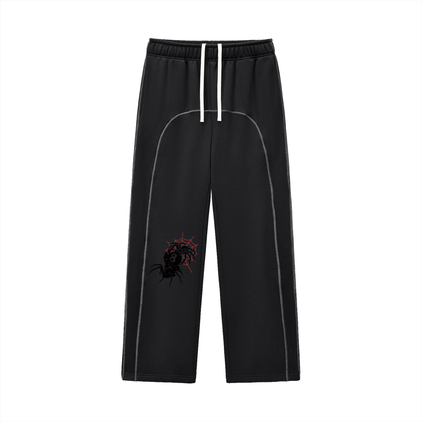 Contrast-Stitched Fleece Sweatpants