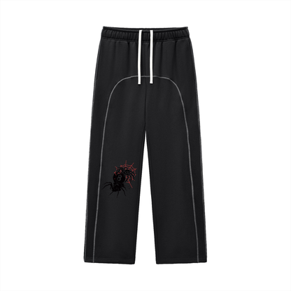Contrast-Stitched Fleece Sweatpants